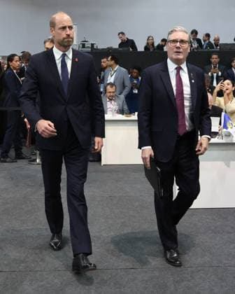 The Prince of Wales Attends COP30 06 11 2025. BelÃ m, Brazil. The Prince of Wales and British Prime Minister Sir Keir Starmer during the World Leaders Summit at COP30., Credit:Pete Maclaine Avalon Brazil, BelÃ m  Copyright: xPetexMaclainex xAvalonx 1050762323