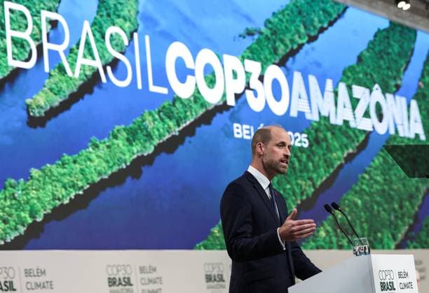 The Prince of Wales Attends COP30 06 11 2025. BelÃ m, Brazil. The Prince of Wales during the World Leaders Summit at COP30., Credit:Pete Maclaine Avalon Brazil, BelÃ m  Copyright: xPetexMaclainex xAvalonx 1050762339