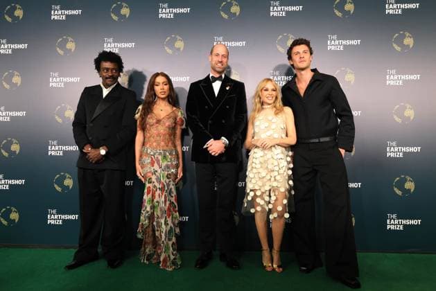 The Prince of Wales Visits Brazil Day Three 05 11 2025. Rio de Janeiro, Brazil. Seu Jorge, Anitta, The Prince of Wales, Kylie Minogue and Shawn Mendes attend the Earthshot Prize Awards Ceremony., Credit:Pete Maclaine Avalon Brazil, Rio de Janeiro  Copyright: xPetexMaclainex xAvalonx 1050763371
