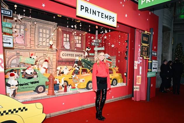 Inauguration of the Printemps Christmas window displays in Paris FA German artist Diane Kruger poses for a photo after the inauguration of the Printemps Christmas window displays in Paris, on November 6, 2025. Photo by Firas Abdullah ABACAPRESS.COM Paris Ile-de-France France  Copyright: xAbdullahxFiras ABACAx