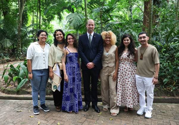 The Prince of Wales Attends COP30 06 11 2025. BelÃ m, Brazil. At the Museu Emilio Goeldi, His Royal Highness and the Prime Minister discussed with 15 young leaders how youth in Brazil are responding to the most pressing global issues, including climate action, inclusion, the future of work, and civic and political participation. They also heard about the findings of the Next Generation Brazil study on climate literacy, education and employment., Credit:Pete Maclaine Avalon Brazil, BelÃ m  Copyright: xPetexMaclainex xAvalonx 1050803101