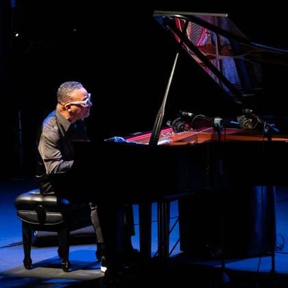 JAZZMADRID concert at the Fernanda Gómez Theatre in Madrid, Spain - 06 Nov 2025 Cuban jazz pianist Gonzalo Rubalcaba performs during the JAZZMADRID concert at the Fernanda Gómez Theatre in Madrid. Madrid Spain Copyright: xAtilanoxGarciax xSOPAxImagesx FOTO54983