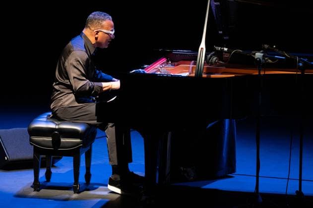 November 6, 2025, Madrid, Spain: Cuban jazz pianist Gonzalo Rubalcaba performs during the JAZZMADRID concert at the Fernanda Gomez Theatre in Madrid. Madrid Spain - ZUMAs197 20251106_aaa_s197_103 Copyright: xAtilanoxGarciax