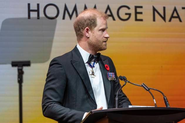 November 6, 2025, Toronto, On, Canada: Prince Harry delivers remarks at the True Patriot Love s National Tribute Dinner in Toronto on Thursday, Nov. 6, 2025. The annual event, organized by the True Patriot Love Foundation, honours Canada s military community and raises funds to support active service members, veterans and their families. Toronto Canada  - ZUMAc35_ 20251106_zaf_c35_200 Copyright: xEduardoxLimax