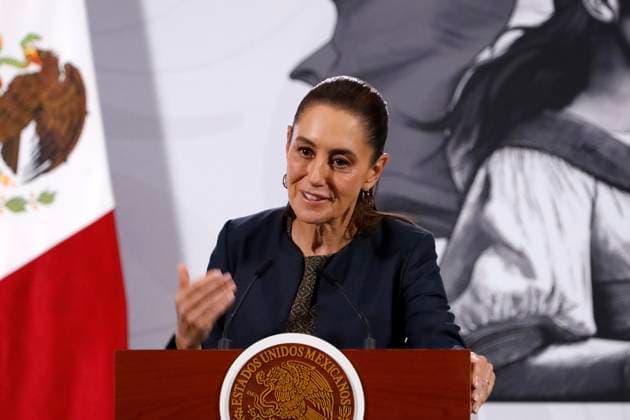Mexican President Claudia Sheinbaum Pardo, speaks about the harassment she suffered at the hands of a man while on her way to the Ministry of Public Education (SEP) on Tuesday, November 4. The accused was arrested, the president indicated during a press conference at the National Palace on November 6, 2025, in Mexico City. Mexico City Mexico - ZUMAe321 20251106_zia_e321_003 Copyright: xLuisxBarronx