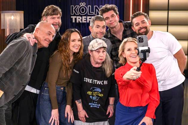 Heiner Lauterbach, Rea Garvey, Carolin Kebekus, Linda Rennings, Micky Beisenherz, Lutz van der Horst, Susan Link and Klaas Heufer Umlauf at the recording of the WDR talk show Kölner Treff in WDR Studio BS 3 Cologne, 06 11 2025 Foto:xW.xRanderathx xFuturexImagex koelner_treff0611_5101
