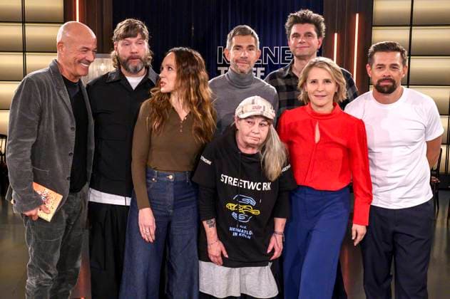 Heiner Lauterbach, Rea Garvey, Carolin Kebekus, Linda Rennings, Micky Beisenherz, Lutz van der Horst, Susan Link and Klaas Heufer Umlauf at the recording of the WDR talk show Kölner Treff in WDR Studio BS 3 Cologne, 06 11 2025 Foto:xW.xRanderathx xFuturexImagex koelner_treff0611_5102
