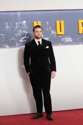 London, England, United Kingdom: Nuremberg film premiere in Leicester Square, London. Pictured: Leo Woodall London United Kingdom  - ZUMAp169 20251106_zea_p169_1044 Copyright: xCRISTINAxMASSEIx