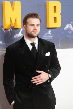 London, England, United Kingdom: Nuremberg film premiere in Leicester Square, London. Pictured: Leo Woodall London United Kingdom  - ZUMAp169 20251106_zea_p169_1048 Copyright: xCRISTINAxMASSEIx