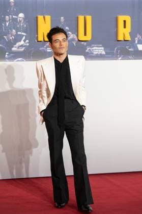 London, England, United Kingdom: Nuremberg film premiere in Leicester Square, London. Pictured: Rami Malek London United Kingdom  - ZUMAp169 20251106_zea_p169_1050 Copyright: xCRISTINAxMASSEIx