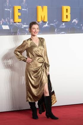 London, England, United Kingdom: Nuremberg film premiere in Leicester Square, London. Pictured: Camilla Rutherford London United Kingdom  - ZUMAp169 20251106_zea_p169_1061 Copyright: xCRISTINAxMASSEIx