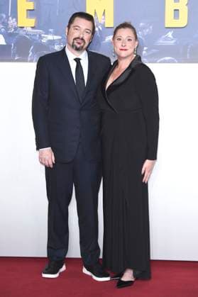 James Vanderbilt and Amber Freeman at the premiere of the feature film Nuremberg Nuremberg at the Odeon Luxe Leisester Square London, 06 11 2025 Foto:xS.xVasx xFuturexImagex nuremberg_5842