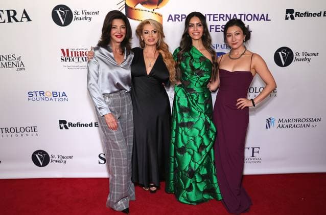 the Arpa International Film Festival premiere of Deadly Vows. 06 November 2025 . Los Angeles, California - Shohreh Aghdashloo, Bella Bahar Danesh, Shiva Negar, Luna Zhang At the Arpa International Film Festival premiere of Deadly Vows. held at The TCL Chinese 6 Theatres in Hollywood., Credit:Sadou Faye Avalon United States, CA, Hollywood, TCL Chinese 6 Theatres  Copyright: xSadouxFayex xAvalonx 1050877166