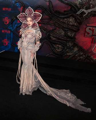 November 6, 2025, West Hollywood, California, USA: Song writer, composer and musical artist GILLIAN GODIN attends the Los Angeles red carpet premiere of Netflix s Stranger Things Season 5 West Hollywood USA - ZUMAb173 20251106_aap_b173_007 Copyright: xBillyxBennightx