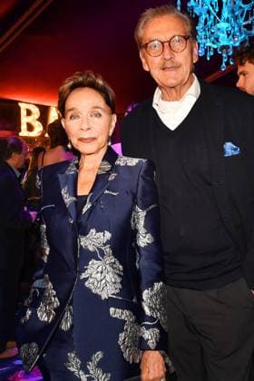 Monika Peitsch and Sven Hansen Hoechstaedt at the Teatro Secret Garden premiere on 6 11 2025 at the Spiegelpalast in Munich Teatro dinner show Secret Garden Gala Premiere 2025 in Munich