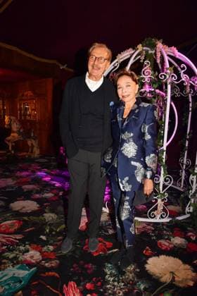 Monika Peitsch and Sven Hansen Hoechstaedt at the Teatro Secret Garden premiere on 6 11 2025 at the Spiegelpalast in Munich Teatro dinner show Secret Garden Gala Premiere 2025 in Munich