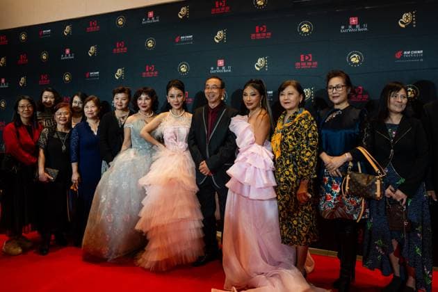 LOS ANGELES, CA - NOVEMBER 06: Award winners pose on the red carpet during the Golden Angel Awards Ceremony of the 2025 Chinese American Film Festival (CAFF) and the Chinese American Television Festival (CATF) on November 6, 2025 in Los Angeles, California.  Copyright: xVCGx 111602455488