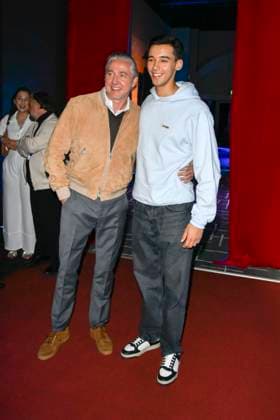 abb MtsDoubtfire San Diego with father Franjo Pooth son as guest at the party for the premiere Mrs Doubtfire The New Musical Hit at Capitol Theater on 06 11 2025 in Duesseldorf NRW Germany