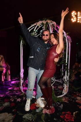 Joelina Drew with boyfriend Premiere Teatro Secret Garden Spiegelpalast Munich Riem Munich 06 November 2025