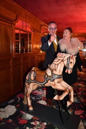 Heio von Statten with wife Premiere Teatro Secret Garden Spiegelpalast Munich Riem Munich 06 November 2025