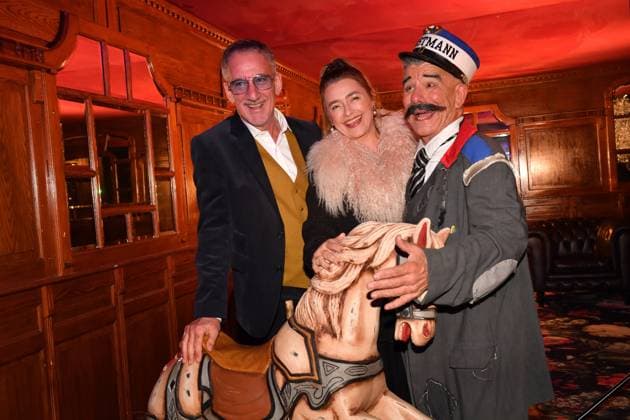 Heio von Statten with wife Premiere Teatro Secret Garden Spiegelpalast Munich Riem Munich 06 November 2025