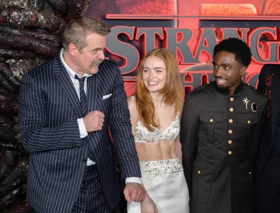 Stranger Things 5 Premiere - Los Angeles, USA LOS ANGELES, USA. November 06, 2025: David Harbour, Sadie Sink & Caleb McLaughlin at the premiere for Netflix s Stranger Things 5 at the TCL Chinese Theatre. Los Angeles CA USA  Copyright: xPaulxSmith Featureflashx