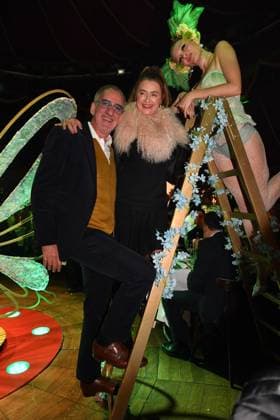 Heio von Statten with wife Premiere Teatro Secret Garden Spiegelpalast Munich Riem Munich 06 November 2025