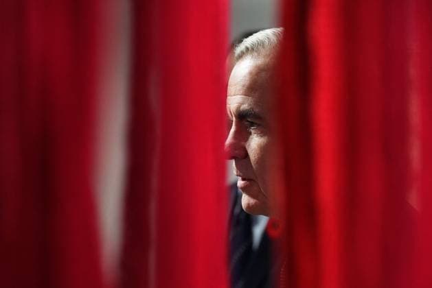 November 7, 2025, Toronto, On, CANADA: Prime Minister Mark Carney is pictured through a piece of textile art as he tours the Harbourfront Centre in Toronto, Friday, Nov. 7, 2025. Toronto CANADA  - ZUMAc35_ 20251107_zaf_c35_016 Copyright: xNathanxDenettex