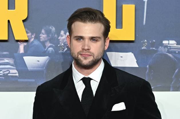 Leo Woodall attends Nuremberg UK Premiere at Odeon Luxe Leicester Square in London, England. UK. Thursday 6th November 2025 Copyright: xJamesxWarrenx adzen784