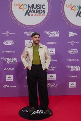 Photocall of Los40 Music Awards Santander 2025 in Valencia Singer Nil Moliner during the photocall prior to the Los40 Music Awards Santander 2025, at the Roig Arena, on November 7, 2025, in Valencia, Comunidad Valenciana Spain This edition marks the 20th anniversary of the awards, considered one of the most important music events in Spain and internationally 07 NOVEMBER 2025 MUSIC FAMOUS SINGERS LOS 40 POSED PHOTOCALL Valencia Comunidad Valenciana Valencia Comunidad Valenciana Spain  Copyright: xJorgexGilx 7083991