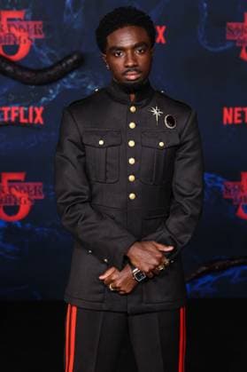 Los Angeles Premiere Of Netflix s Stranger Things Season 5 HOLLYWOOD, LOS ANGELES, CALIFORNIA, USA - NOVEMBER 06: Caleb McLaughlin wearing Wales Bonner FW25 RTW, specifically Look 15 from the Autumn Winter 2025 ˜Selah™ Collection and a Hublot timepiece arrives at the Los Angeles Premiere Of Netflix s Stranger Things Season 5 held at the TCL Chinese Theatre IMAX on November 6, 2025 in Hollywood, Los Angeles, California, United States., Credit:Xavier Collin Avalon United States, California, Hollywood, TCL Chinese Theatre IMAX Copyright: xXavierxCollinx xAvalonx 1050955721