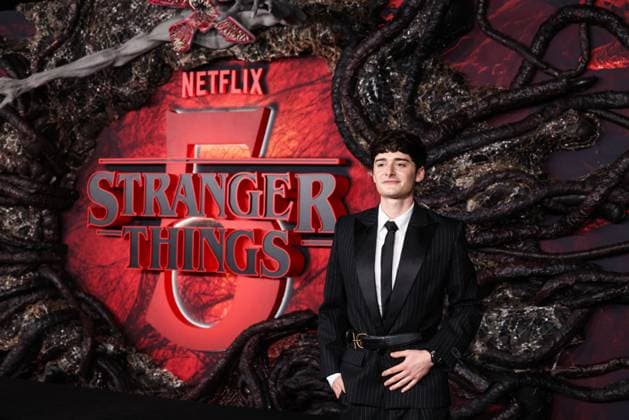 Los Angeles Premiere Of Netflix s Stranger Things Season 5 HOLLYWOOD, LOS ANGELES, CALIFORNIA, USA - NOVEMBER 06: Noah Schnapp wearing Balmain and a Hublot timepiece arrives at the Los Angeles Premiere Of Netflix s Stranger Things Season 5 held at the TCL Chinese Theatre IMAX on November 6, 2025 in Hollywood, Los Angeles, California, United States., Credit:Xavier Collin Avalon United States, California, Hollywood, TCL Chinese Theatre IMAX Copyright: xXavierxCollinx xAvalonx 1050961699