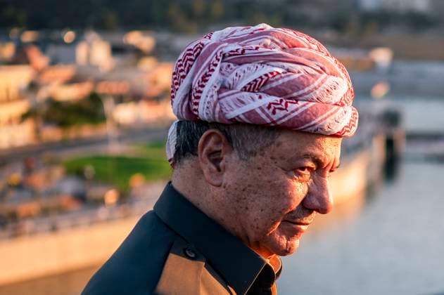 Barzani Visits Historic Zakho Castle Masoud Barzani stands near the Duhok River during a visit to Zakho, in Iraq™s Kurdistan Region, on October 31, 2025. The visit took place ahead of Iraq™s parliamentary elections scheduled for November 11. Zakho Duhok Iraq Copyright: xMohammedxMajidx