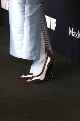 Women in Film - WIF Honors 2025 Felicity Jones, shoe detail attends the 2025 WIF Honors Presented By Max Mara at the Beverly Hilton on November 06, 2025 in Los Angeles, California. Beverly Hills The Beverly Hilton CA USA Copyright: xCraSH imageSPACEx