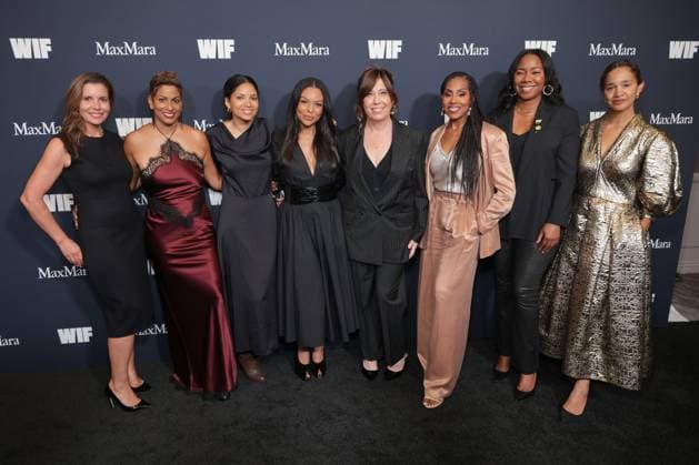 Women in Film - WIF Honors 2025 Keleigh Thomas Morgan, Talitha Watkins, Bianca Levin, Nicole Brown, Kirsten Schaffer, Andrea Nelson Meigs and Niija Kuykendall attends the 2025 WIF Honors Presented By Max Mara at the Beverly Hilton on November 06, 2025 in Los Angeles, California. Beverly Hills The Beverly Hilton CA USA Copyright: xCraSH imageSPACEx