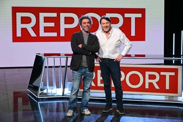 Rome, Italy: Rome: Rai Studios, Via Teulada. Report broadcast. In the photo: Sigfrido Ranucci, Luca Bertazzoni Rome Italy  - ZUMAp169 20251107_zea_p169_486 Copyright: xMaurizioxD Avanzox