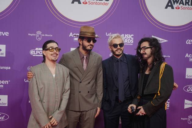Photocall of Los40 Music Awards Santander 2025 in Valencia The group Morat during the photocall prior to the Los40 Music Awards Santander 2025, at the Roig Arena, on November 7, 2025, in Valencia, Comunidad Valenciana Spain This edition marks the 20th anniversary of the awards, considered one of the most important music events in Spain and internationally 07 NOVEMBER 2025 MUSIC FAMOUS SINGERS LOS 40 POSED PHOTOCALL Valencia Comunidad Valenciana Valencia Comunidad Valenciana Spain  Copyright: xJorgexGilx 7084305