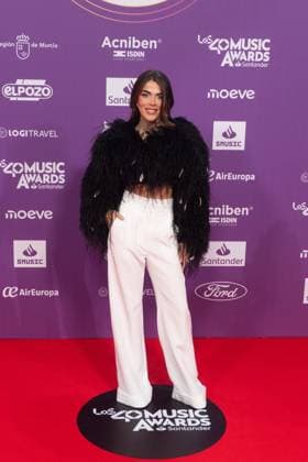 Photocall of Los40 Music Awards Santander 2025 in Valencia Influencer Violeta Mangrinán during the photocall prior to the Los40 Music Awards Santander 2025, at the Roig Arena, on November 7, 2025, in Valencia, Comunidad Valenciana Spain This edition marks the 20th anniversary of the awards, considered one of the most important music events in Spain and internationally 07 NOVEMBER 2025 MUSIC FAMOUSES SINGERS LOS 40 POSED PHOTOCALL Valencia Comunidad Valenciana Valencia Comunidad Valenciana Spain  Copyright: xJorgexGilx 7084442
