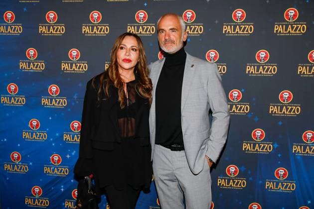 Gala Premiere 2025 of the Palazzo Dinner Show at Spiegelpalast in Berlin Berlin, 7 11 2025 Simone Thomalla with boyfriend Rene Merten at the Gala Premiere 2025 of the Palazzo Dinner Show at Spiegelpalast in Berlin Berlin Copyright: xMatthiasxGränzdörferx