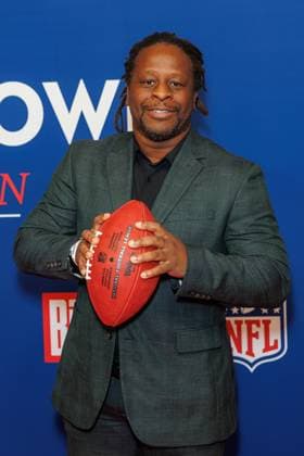 Reception BILD NFL TOUCHDOWN BERLIN Mola Adebisi at the BILD TOUCHDOWN BERLIN National Football League reception, on the occasion of the first regular season game of the NFL teams Indianapolis Colts vs Atlanta Falcons on 07 11 2025 at the Axel Springer Hochhaus in Berlin Copyright: xEventpressxKochanx