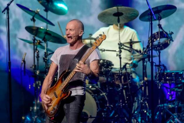 Sting performs on stage at the Hard Rock Live in the Seminole Hotel and Casino Hollywood, in Hollywood, Florida on Friday, November 7, 2025.  MIA20251107101 GARYxIxROTHSTEIN