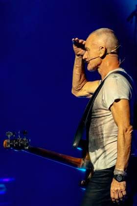 Sting performs on stage at the Hard Rock Live in the Seminole Hotel and Casino Hollywood, in Hollywood, Florida on Friday, November 7, 2025.  MIA20251107102 GARYxIxROTHSTEIN