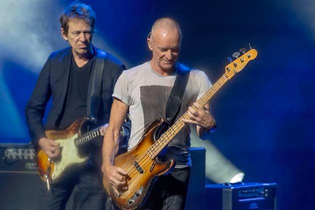 Sting performs on stage at the Hard Rock Live in the Seminole Hotel and Casino Hollywood, in Hollywood, Florida on Friday, November 7, 2025.  MIA20251107103 GARYxIxROTHSTEIN