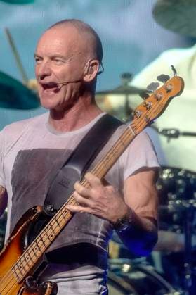 Sting performs on stage at the Hard Rock Live in the Seminole Hotel and Casino Hollywood, in Hollywood, Florida on Friday, November 7, 2025.  MIA20251107106 GARYxIxROTHSTEIN