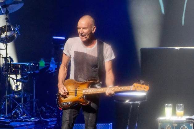 Sting performs on stage at the Hard Rock Live in the Seminole Hotel and Casino Hollywood, in Hollywood, Florida on Friday, November 7, 2025.  MIA20251107111 GARYxIxROTHSTEIN