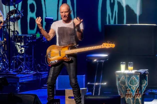 Sting performs on stage at the Hard Rock Live in the Seminole Hotel and Casino Hollywood, in Hollywood, Florida on Friday, November 7, 2025.  MIA20251107112 GARYxIxROTHSTEIN