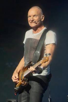 Sting performs on stage at the Hard Rock Live in the Seminole Hotel and Casino Hollywood, in Hollywood, Florida on Friday, November 7, 2025.  MIA20251107117 GARYxIxROTHSTEIN