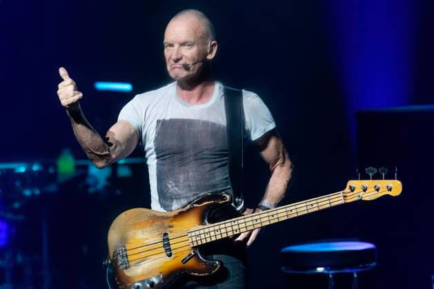 Sting performs on stage at the Hard Rock Live in the Seminole Hotel and Casino Hollywood, in Hollywood, Florida on Friday, November 7, 2025.  MIA20251107124 GARYxIxROTHSTEIN