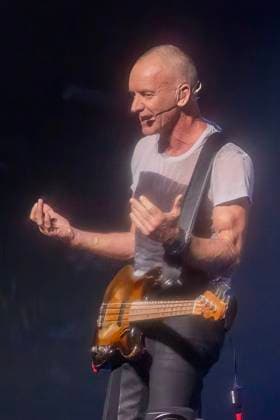 Sting performs on stage at the Hard Rock Live in the Seminole Hotel and Casino Hollywood, in Hollywood, Florida on Friday, November 7, 2025.  MIA20251107216 GARYxIxROTHSTEIN