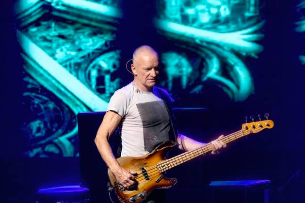 Sting performs on stage at the Hard Rock Live in the Seminole Hotel and Casino Hollywood, in Hollywood, Florida on Friday, November 7, 2025.  MIA20251107130 GARYxIxROTHSTEIN